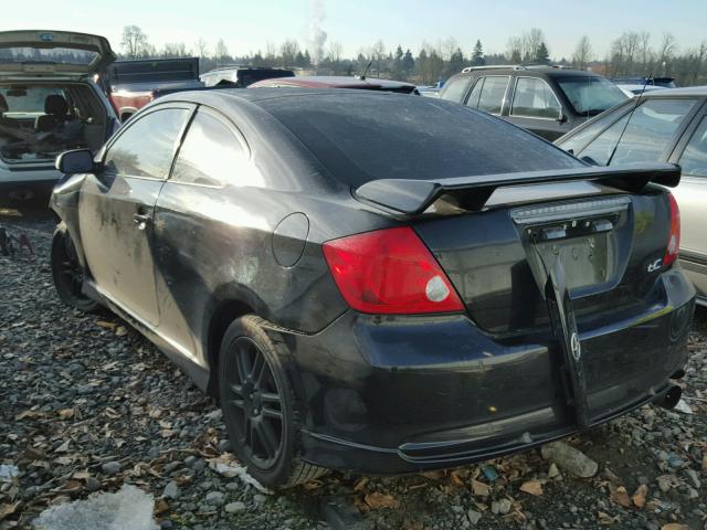 JTKDE177X60108865 - 2006 TOYOTA SCION TC BLACK photo 3