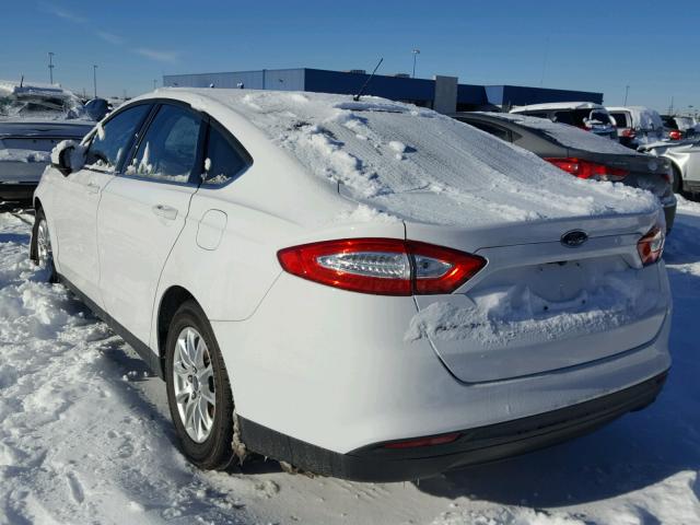 3FA6P0G71FR244036 - 2015 FORD FUSION S WHITE photo 3