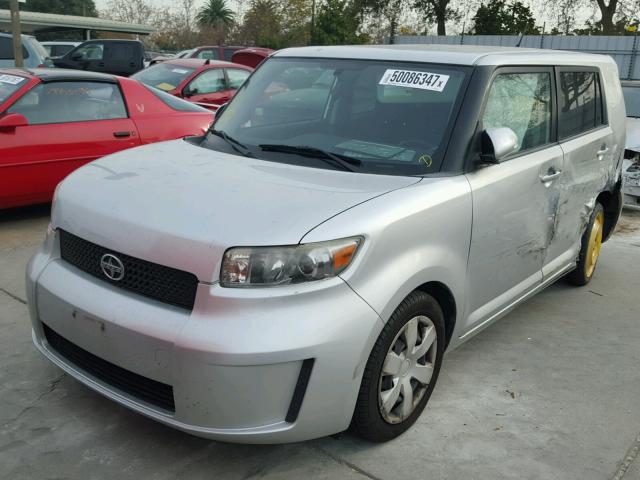 JTLKE50E181025339 - 2008 TOYOTA SCION XB 银色 照片 2