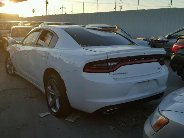 2C3CDXCT9FH928303 - 2015 DODGE CHARGER R/ WHITE photo 3