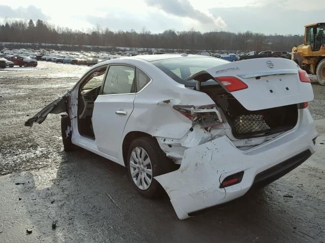 3N1AB7AP4GL657323 - 2016 NISSAN SENTRA S WHITE photo 3