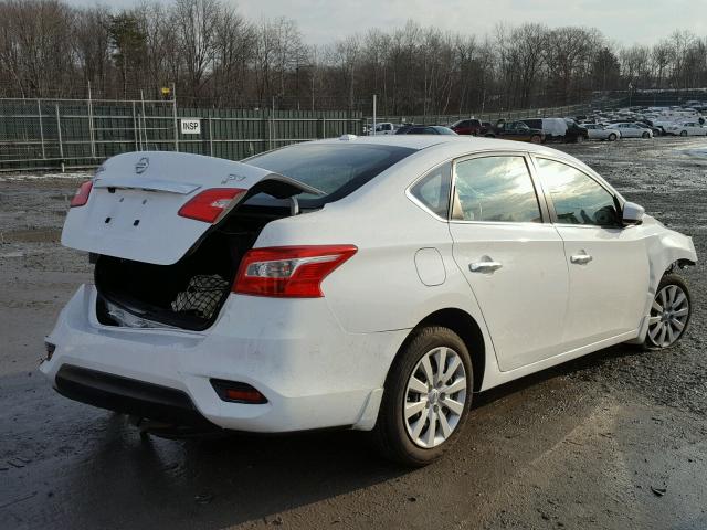 3N1AB7AP4GL657323 - 2016 NISSAN SENTRA S WHITE photo 4