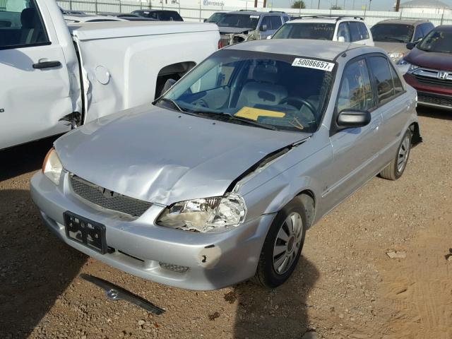 JM1BJ2221Y0227502 - 2000 MAZDA PROTEGE DX SILVER photo 2