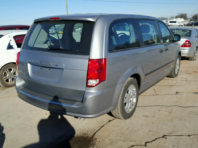 2C4RDGBG9ER250378 - 2014 DODGE GRAND CARA GRAY photo 4