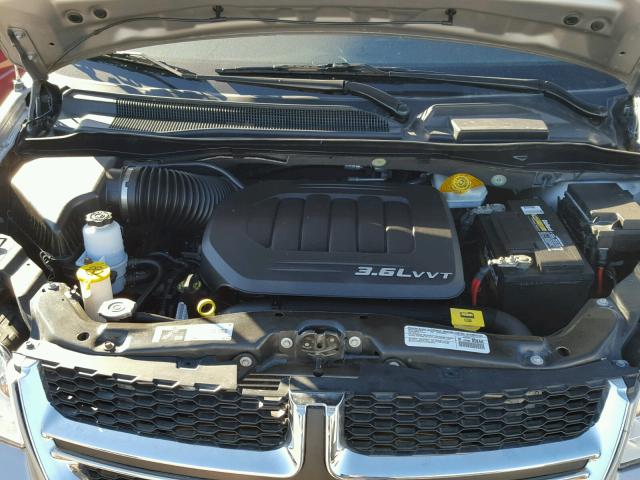 2C4RDGBG9ER250378 - 2014 DODGE GRAND CARA GRAY photo 7