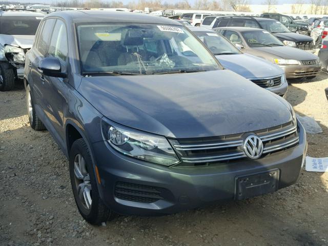 WVGAV7AX5CW093640 - 2012 VOLKSWAGEN TIGUAN S GRAY photo 1