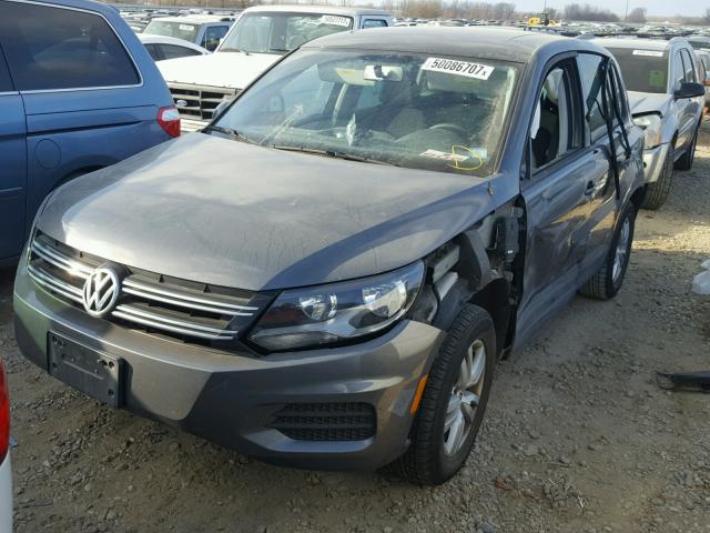 WVGAV7AX5CW093640 - 2012 VOLKSWAGEN TIGUAN S GRAY photo 2