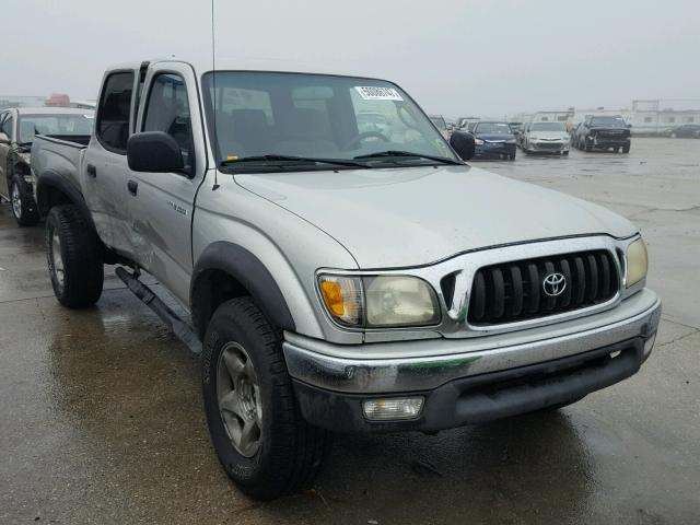 5TEGM92N12Z123938 - 2002 TOYOTA TACOMA DOU SILVER photo 1