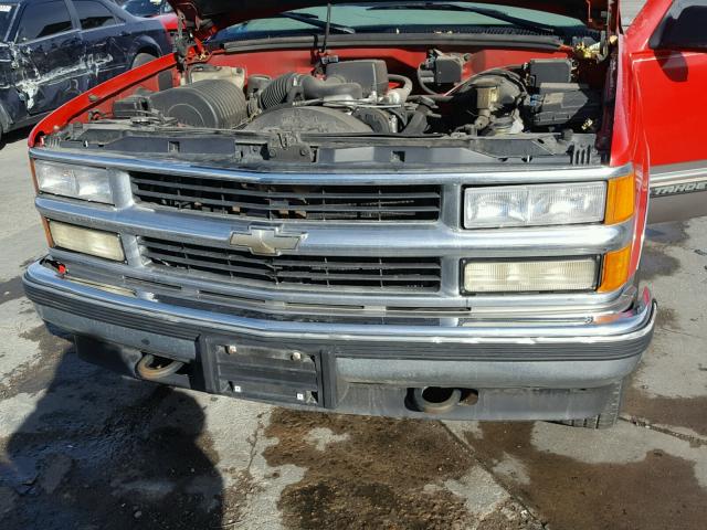 1GNEK13R5XJ315565 - 1999 CHEVROLET TAHOE K150 RED photo 7