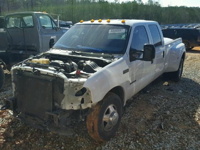 1FTWW32F41EC52026 - 2001 FORD F350 SUPER WHITE photo 2