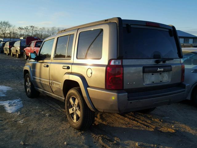1J8HG48K68C186416 - 2008 JEEP COMMANDER GRAY photo 3