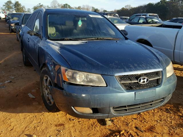 5NPEU46F66H089341 - 2006 HYUNDAI SONATA BLUE photo 1