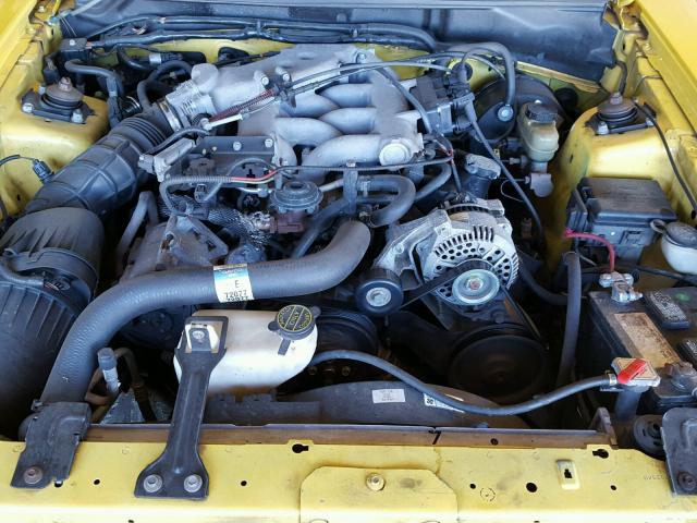 1FAFP4043XF192110 - 1999 FORD MUSTANG YELLOW photo 7