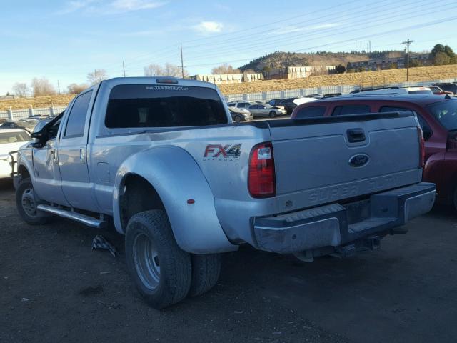 1FT8W3DT8BEB09531 - 2011 FORD F350 SUPER SILVER photo 3