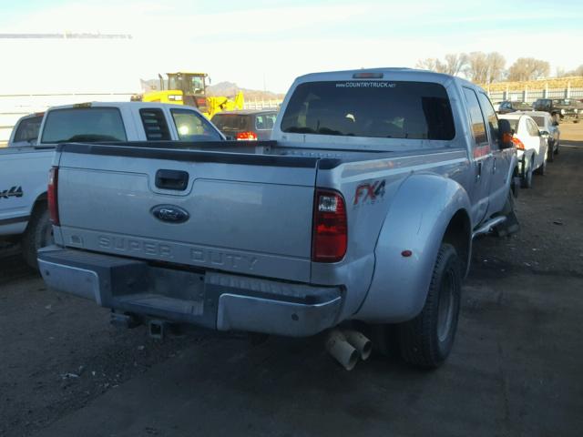 1FT8W3DT8BEB09531 - 2011 FORD F350 SUPER SILVER photo 4