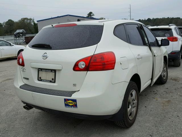 JN8AS58TX8W303696 - 2008 NISSAN ROGUE S WHITE photo 4