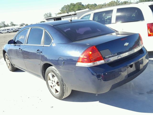 2G1WB58K389113555 - 2008 CHEVROLET IMPALA LS BLUE photo 3