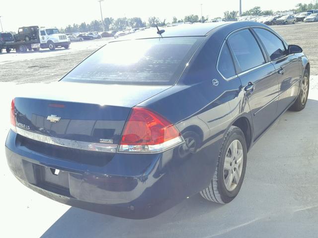 2G1WB58K389113555 - 2008 CHEVROLET IMPALA LS BLUE photo 4