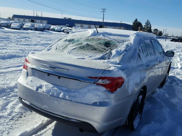 1C3CCBAB2CN162787 - 2012 CHRYSLER 200 LX SILVER photo 4