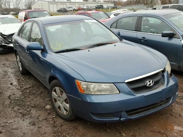 5NPET46CX7H231071 - 2007 HYUNDAI SONATA GLS BLUE photo 1