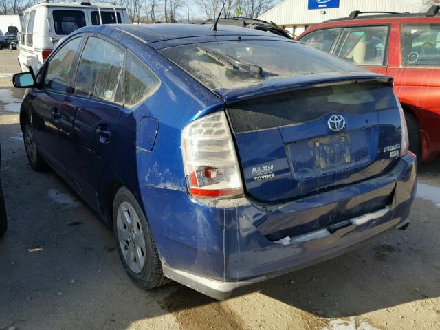 JTDKB20U197837796 - 2009 TOYOTA PRIUS BLUE photo 3