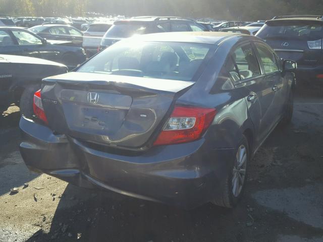 2HGFB2F95CH508813 - 2012 HONDA CIVIC EXL 灰色 照片 4