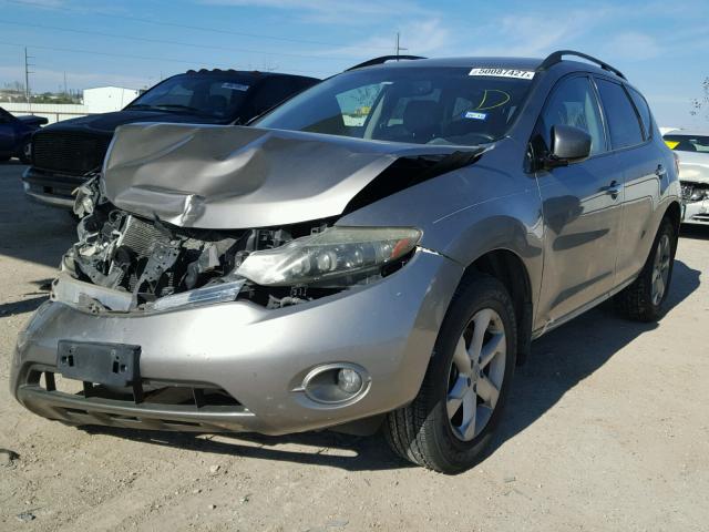 JN8AZ18U39W029434 - 2009 NISSAN MURANO S GRAY photo 2