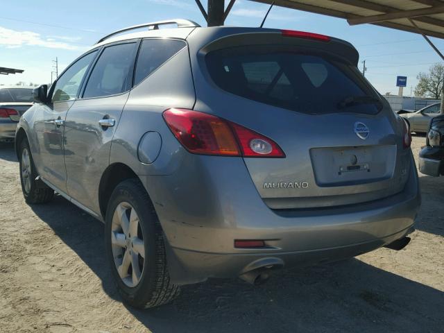 JN8AZ18U39W029434 - 2009 NISSAN MURANO S GRAY photo 3