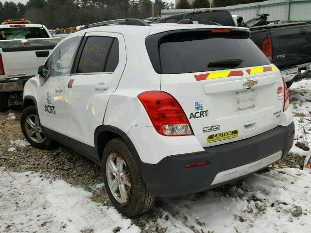 3GNCJRSB0FL253237 - 2015 CHEVROLET TRAX 1LT WHITE photo 3