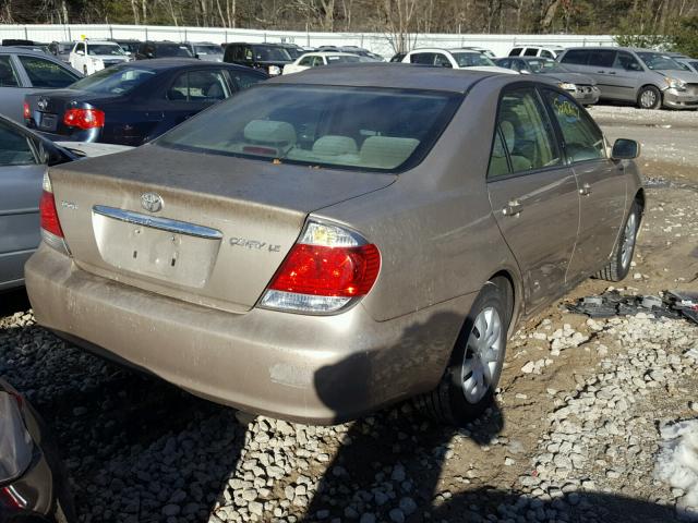 4T1BE30K16U164710 - 2006 TOYOTA CAMRY LE 金色 照片 4