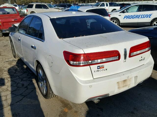 3LNHL2GC6BR756002 - 2011 LINCOLN MKZ Blanco foto 3