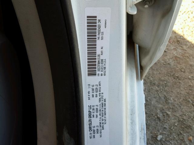 1B3CC5FB8AN151281 - 2010 DODGE AVENGER R/ WHITE photo 10