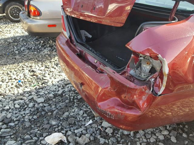 JTDBE30K950313522 - 2005 TOYOTA CAMRY LE 红色 照片 9