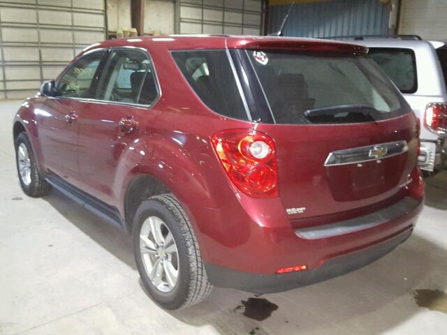 2CNALBEW9A6259580 - 2010 CHEVROLET EQUINOX LS BURGUNDY photo 3