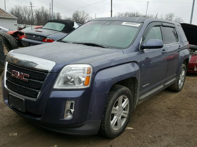 2GKALMEK2E6126201 - 2014 GMC TERRAIN SL BLUE photo 2