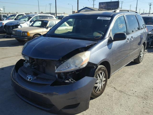 5TDZK23C68S103001 - 2008 TOYOTA SIENNA CE BLUE photo 2