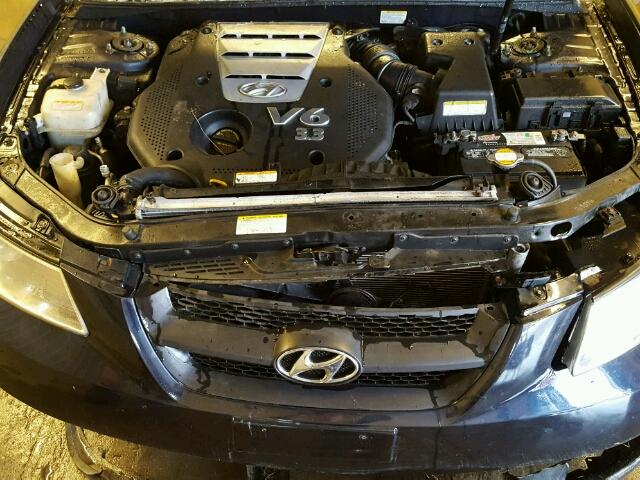 5NPEU46F76H141754 - 2006 HYUNDAI SONATA GLS BLUE photo 7