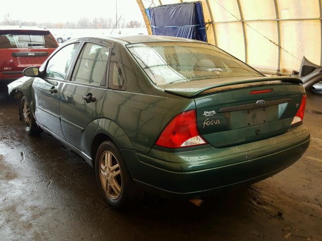 1FAHP34361W256961 - 2001 FORD FOCUS SE GREEN photo 3