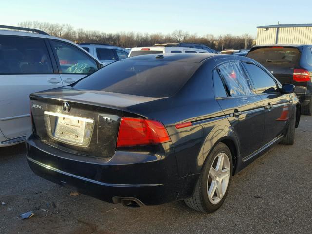 19UUA66274A062992 - 2004 ACURA TL BLACK photo 4