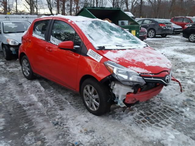 VNKKTUD37FA022373 - 2015 TOYOTA YARIS RED photo 1