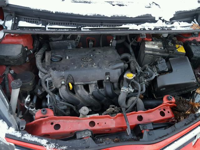 VNKKTUD37FA022373 - 2015 TOYOTA YARIS RED photo 7