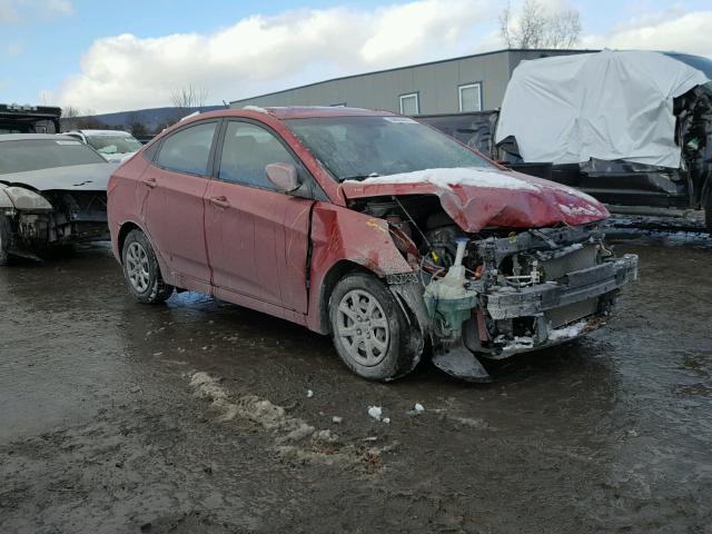 KMHCT4AE9EU721337 - 2014 HYUNDAI ACCENT GLS RED photo 1