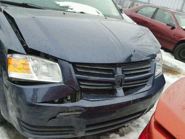 2D8HN44H78R807341 - 2008 DODGE GRAND CARA BLUE photo 9