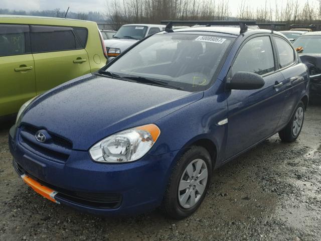 KMHCM36C18U094202 - 2008 HYUNDAI ACCENT GS BLUE photo 2