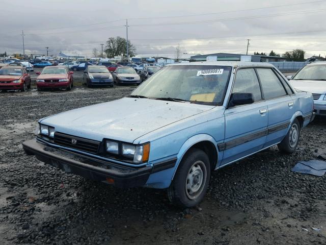 JF1AC42B0KC210333 - 1989 SUBARU DL BLUE photo 2