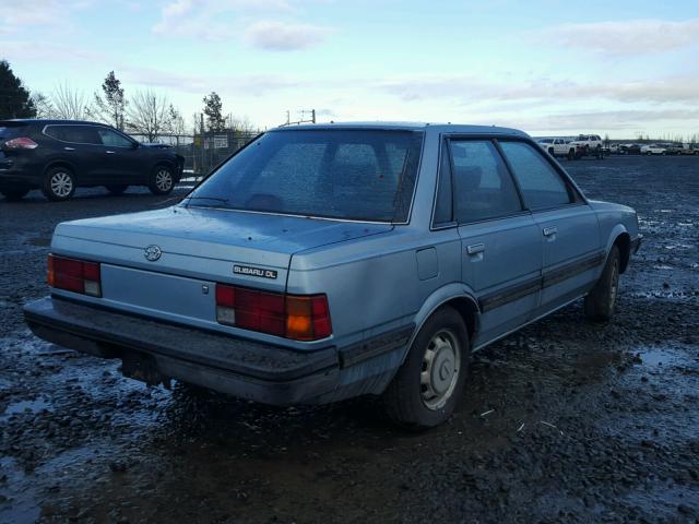 JF1AC42B0KC210333 - 1989 SUBARU DL BLUE photo 4