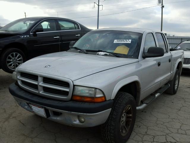 1D7HG38X63S378680 - 2003 DODGE DAKOTA QUA SILVER photo 2