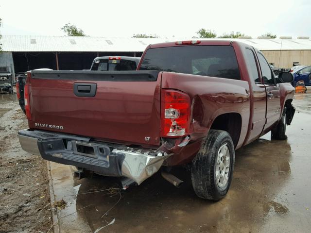 1GCEC19J08Z217036 - 2008 CHEVROLET SILVERADO MAROON photo 4