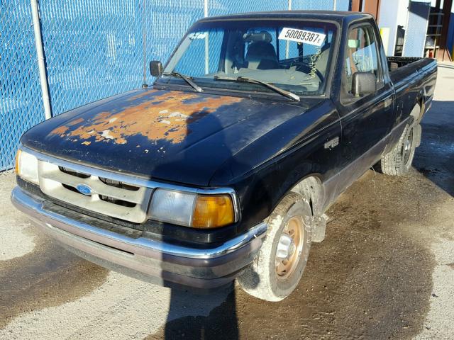 1FTCR10AXTUD40528 - 1996 FORD RANGER BLACK photo 2