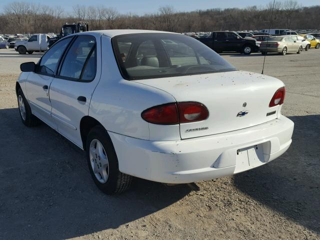 1G1JC524217419073 - 2001 CHEVROLET CAVALIER B WHITE photo 3